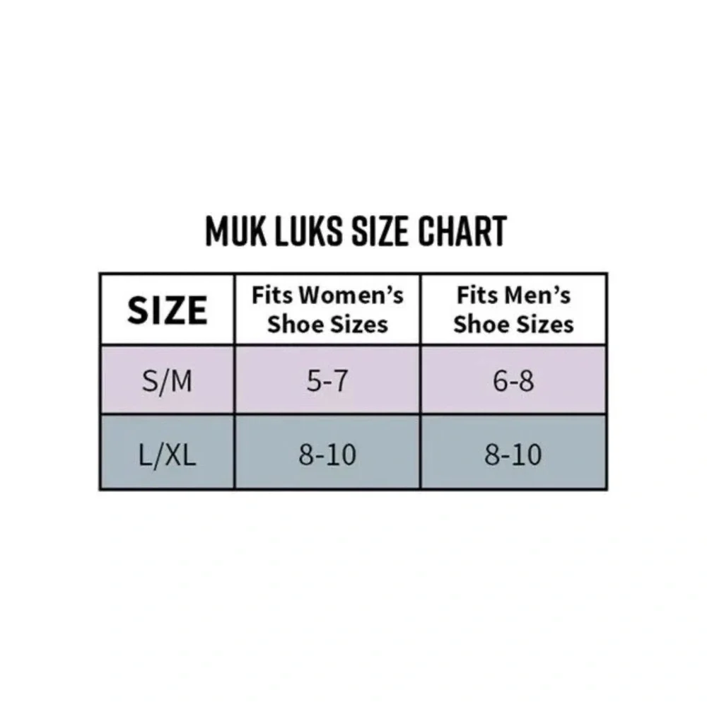 Muk Luks® Original Cabin Socks 2 Pair Pack Style SZ S-M shoe size 5-7 woman’s